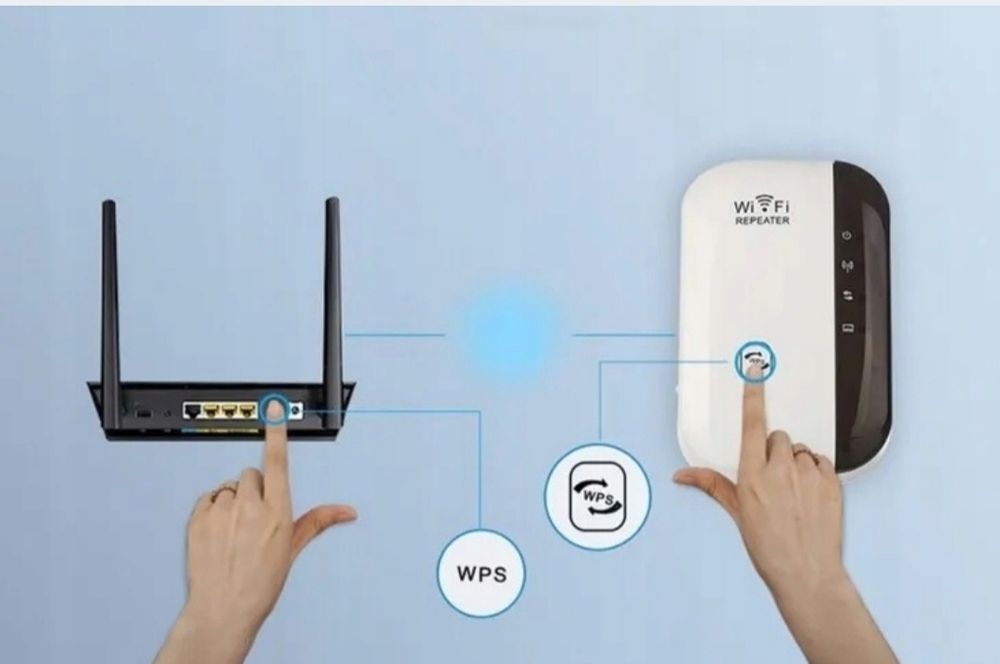Wzmacniacz sygnału Wi-FI Mocny Repeater Access Point Router300Mb/s 2.4