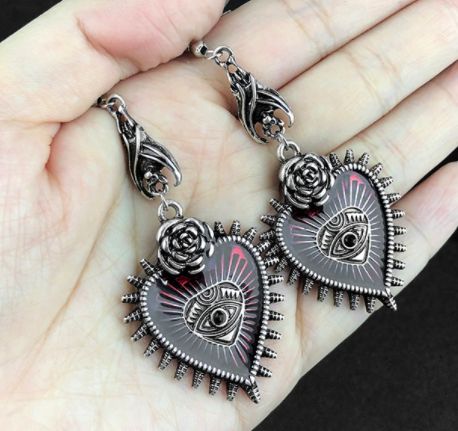 Brinco Gótico Vintage, par ou individual - PORTES GRÁTIS