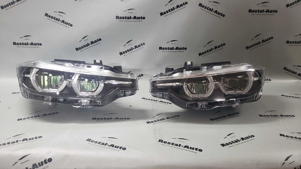 Фари Ф30 Full Led (з блоками) Black на BMW 3 Series F30 / F31 11-18 р