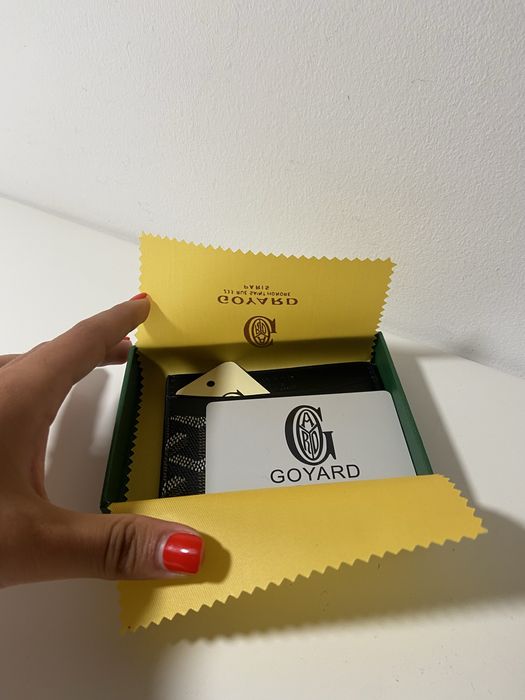 Carteira preta unissexo da goyard