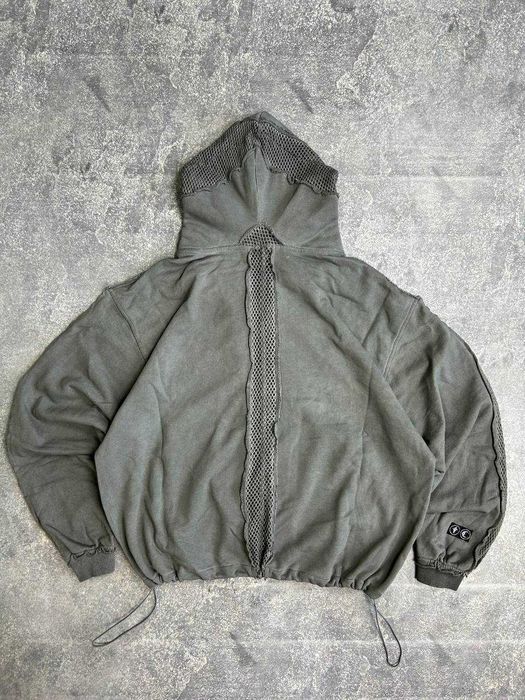 Худі Thug Club zip hoodie худи зипка y2k archive серая сіра зіпка