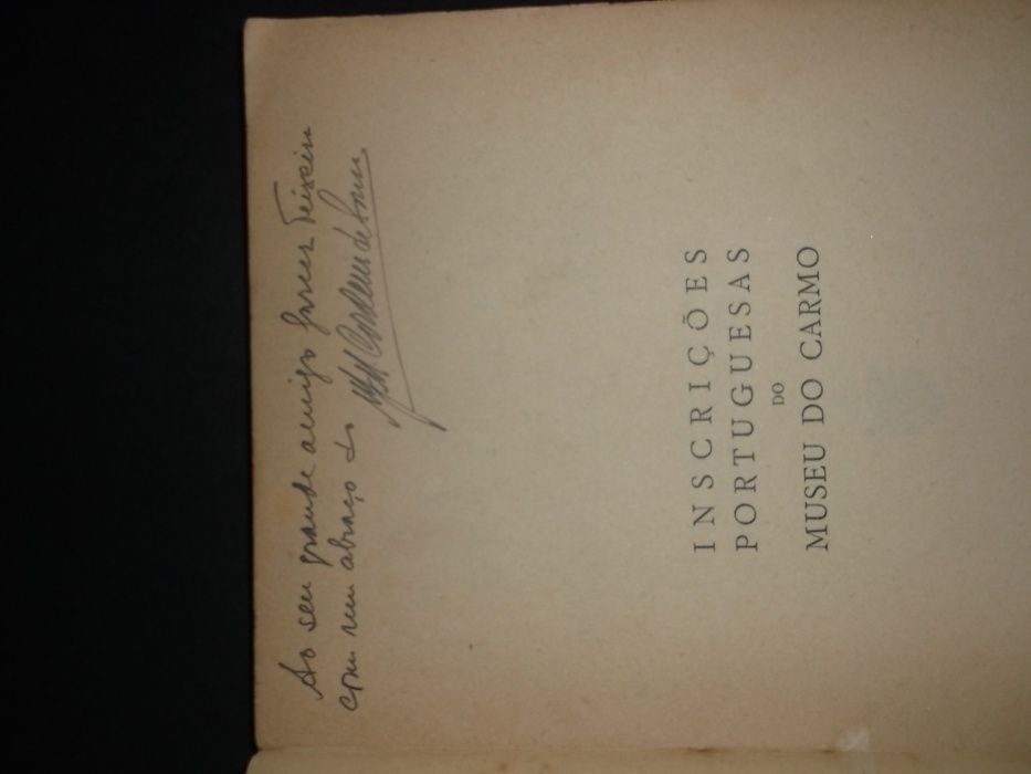 Sousa (J.M.Cordeiro);Inscrições Portuguesas do Museu do Carmo