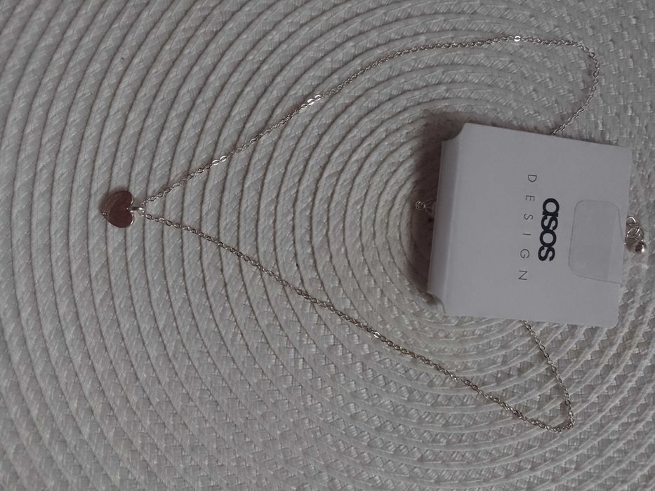 ASOS/Ekskluzywny łańcuszek z ozdobną zawieszką , serce, NOWY