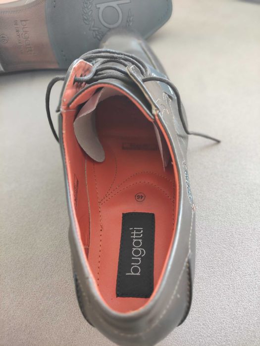 Buty Bugatti 46 brązowe – skóra naturalna – nowe, tylko mierzone