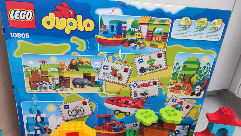 Lego DUPLO 10805 Dookoła świata kompletny zestaw karton instrukcja samolot statek 163 elementy