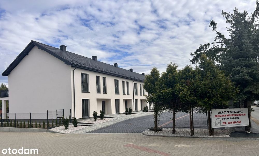 Mieszkanie bezczynszowe + dwa miejsca postojowe + ogródek/strych