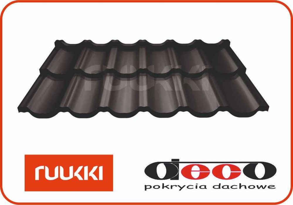 Blachodachówka RUUKKI FINNERA blacha modułowa Wycena dachu GW 40 LAT