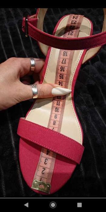 Buty, sandały na obcasie słupku Even&Odd