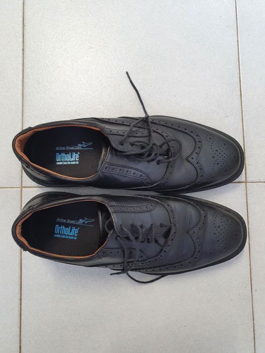 Sapatos pele da Airline Shoes Mod. Classic Walker Brogue 43