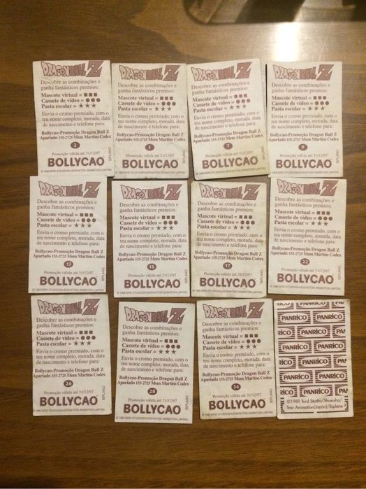 Dragon ball cromos bollycao