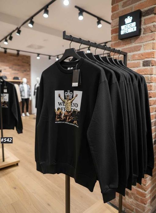 XS S M L XL XXL — Новий Світшот Weekend Offender Leo Gregory — Кофта Викенд Оффендер — Большой Принт