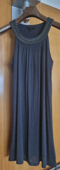 Vestido cinza Massimo Dutti