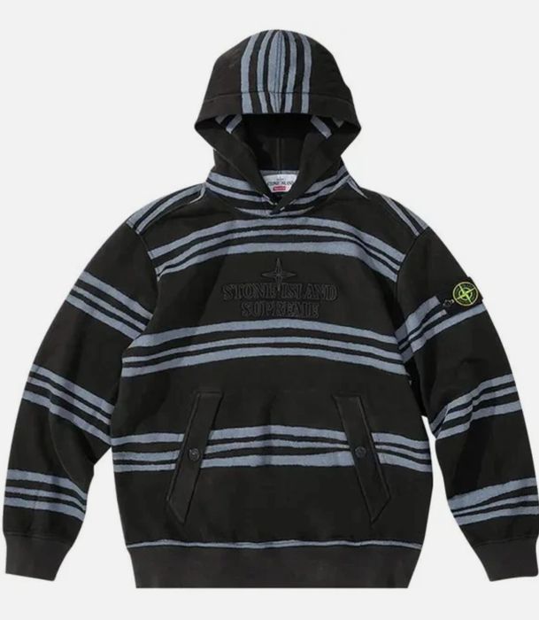 Худі stone island x supreme