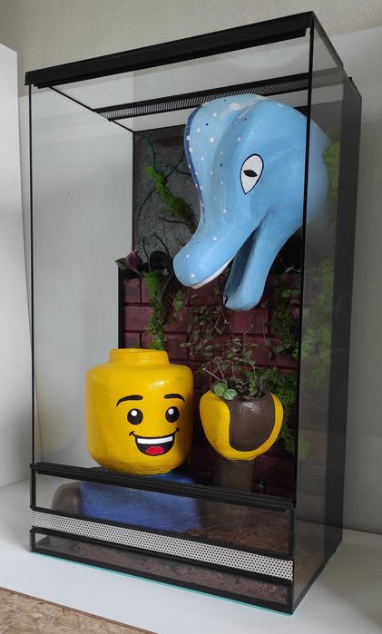 Terrarium dla patyczaka, gekona płaczącego, AquaWaves