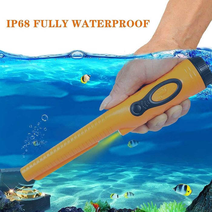 Pinpointer detector de metais manual impermeável IP68