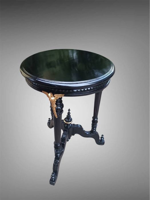 Антикварний круглий столик. Антикварний кавовий столик.