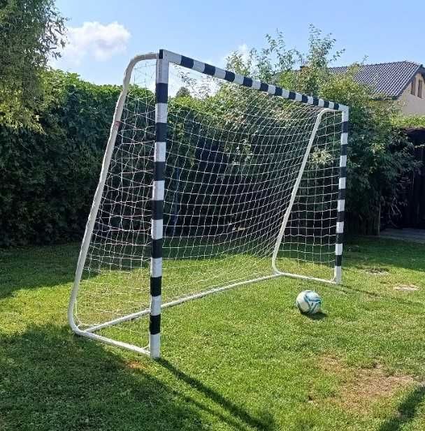 Bramka Piłkarska Metalowa Treningowa Mocna Wtrzymała Stabilna dla Dzieci 300x200cm