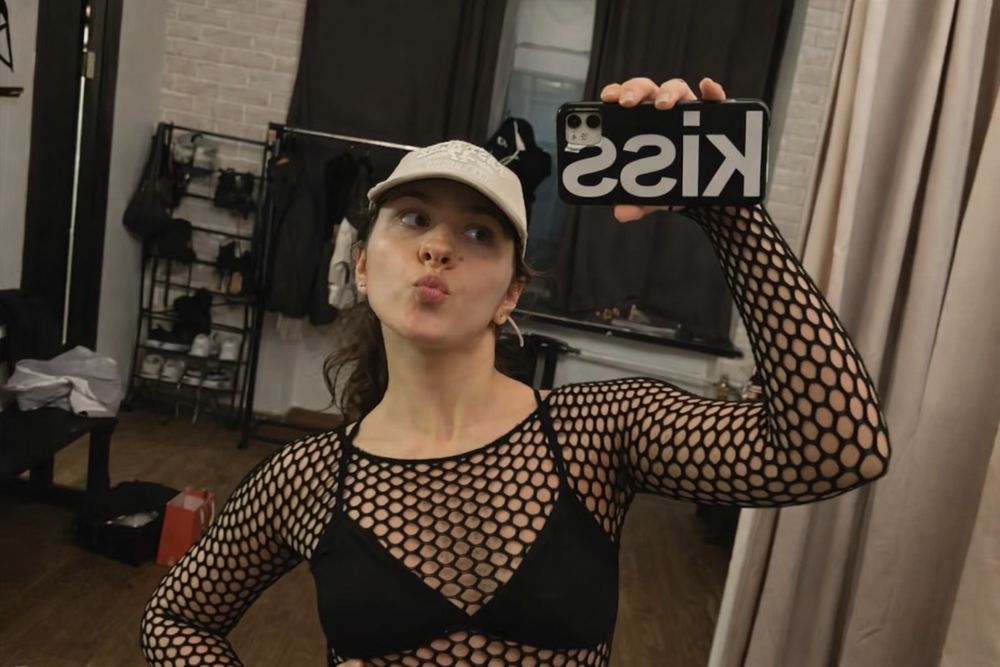 Siateczkowy top, t-shirt, rozciągliwy, z wycięciami , Gothic