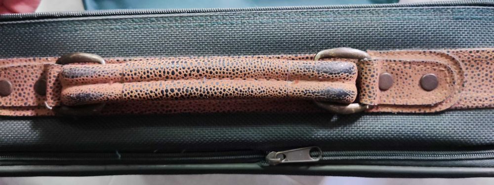 Mala de viagem de mão com alsa cor verde