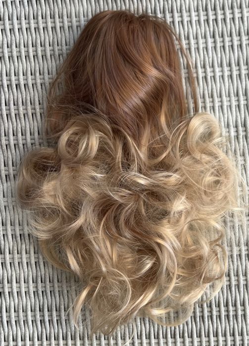 Premium Ultra włosy doczepiane, ciemny miodowy blond / ombre 161.