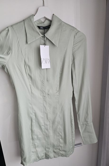 Zara miętowa koszula tunika r.XS Nowa