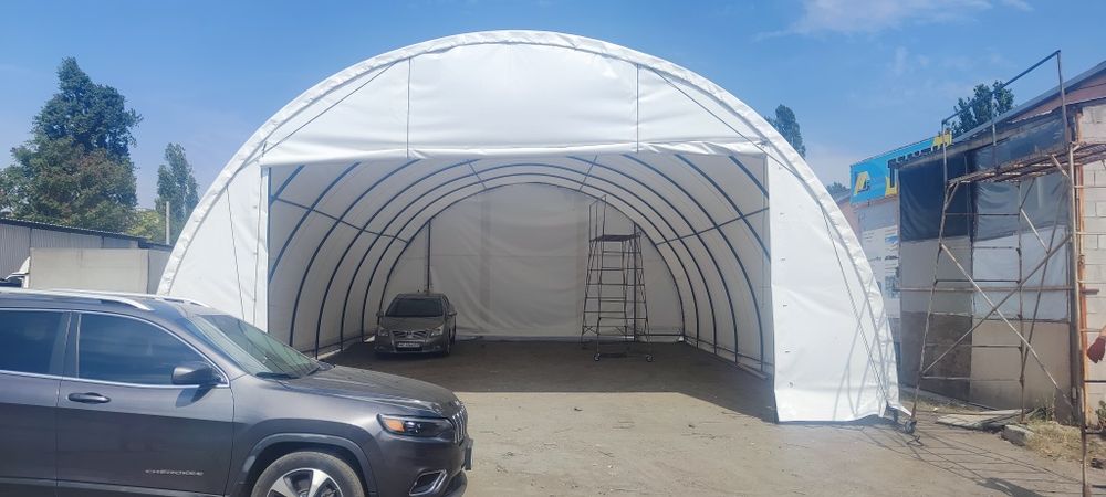 Тентовий ангар 16*10*5 метрів, склад, тимчасове приміщення.