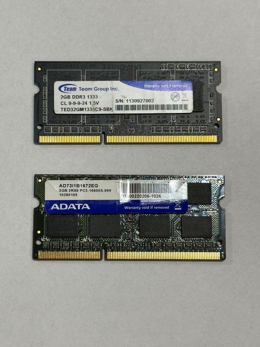 Оперативна пам'ять для ноутбука DDR3 2Gb