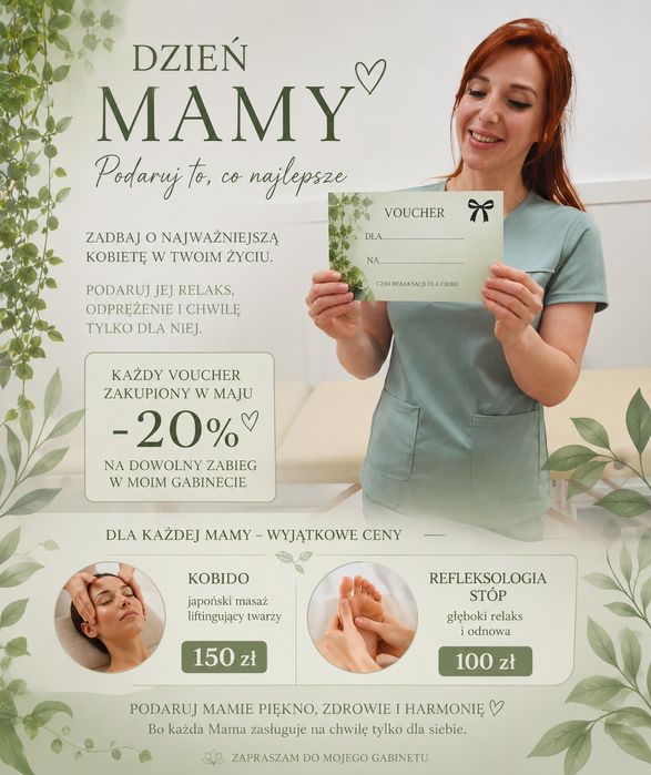 Masaż w gabinecie lub z dojazdem do klienta