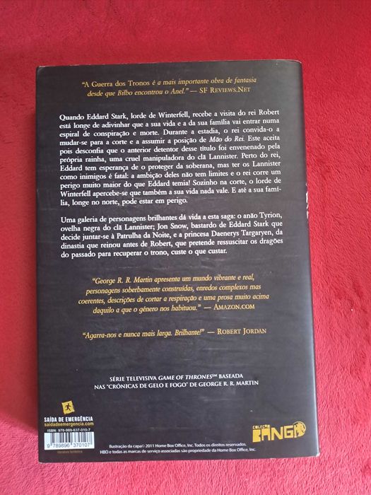 Guerra dos Tronos As Crónicas de Gelo e Fogo - Livro 1