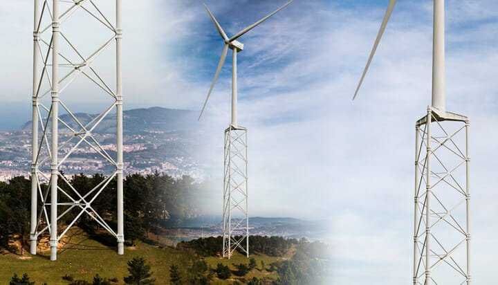 Металеві опори для вітрогенераторів