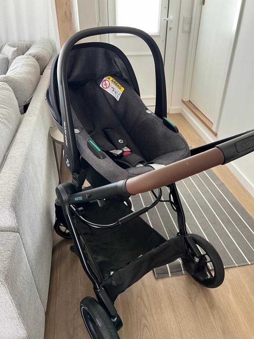 Maxi-Cosi Zelia S Trio (Carrinho e Cadeira) 2x1 + FamilyFix 360