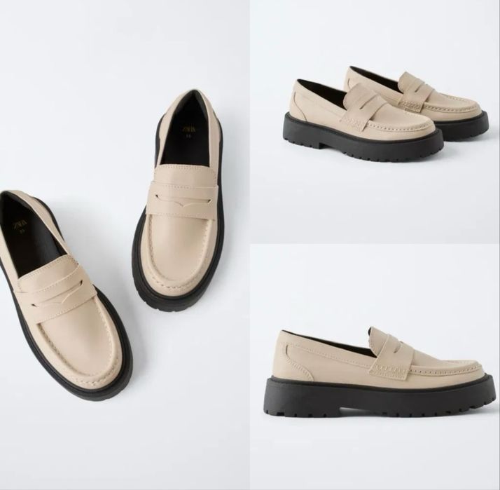 Лофери, туфлі Zara.