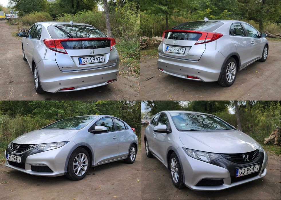 HONDA CIVIC IX Hatchback | 2013 roku | 1.4 Benzyna | Manual | Zarejestrowany | Zadbana bardzo dobry stan techniczny