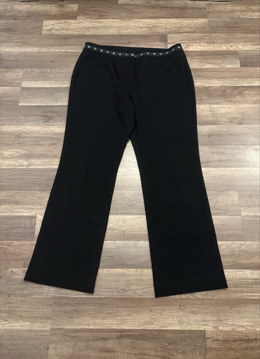 Czarne spodnie w kant Dorothy Perkins 44/XXL