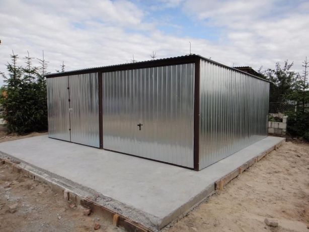 GARAŻ blaszany 6x5 dwa stanowiska WZMOCNIONY Garaże blaszanePROMOCJA