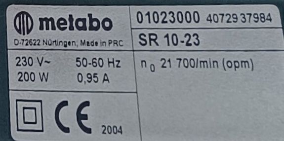 Szlifierka oscylacyjna METABO SR 10-23 Intec