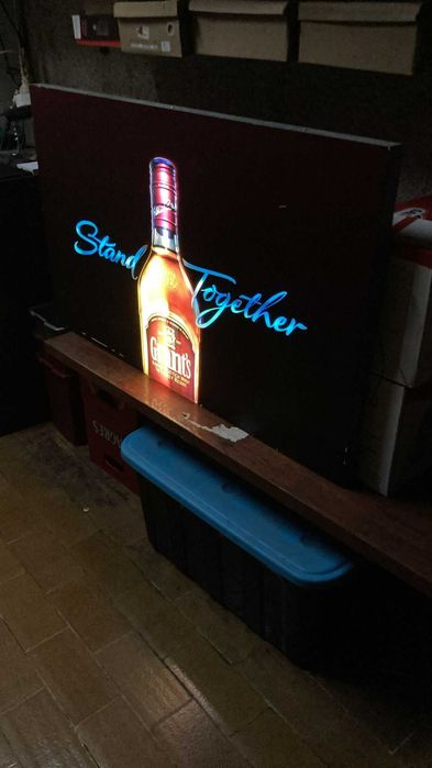 Placa de sinalização "Stand Together"  Whisky Grant's