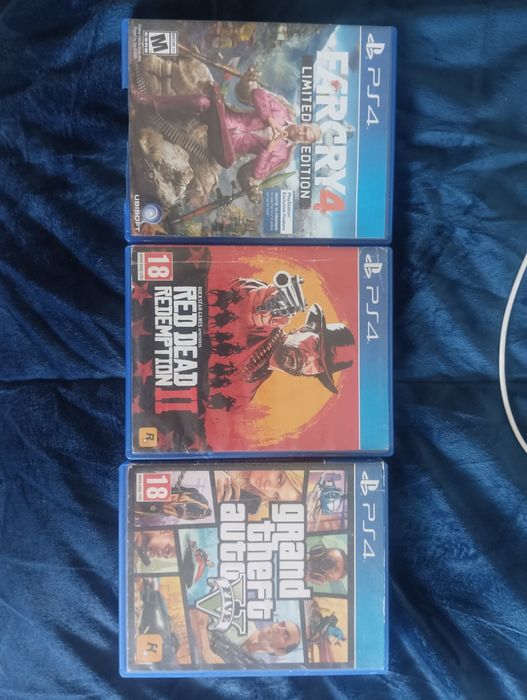 Gta 5 + Read dead redemption + Gta trilogy + Far cry 4 limited edition