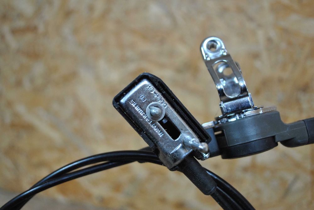 Manetka + przerzutka Shimano Positron RD-P500 6 biegów na drut retro