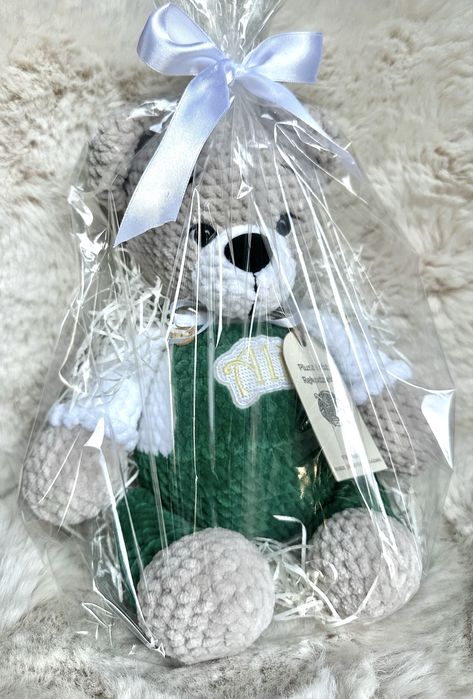 Miś ręcznie robiony na szydełku. Duży 35 cm. NA ZAMÓWIENIE