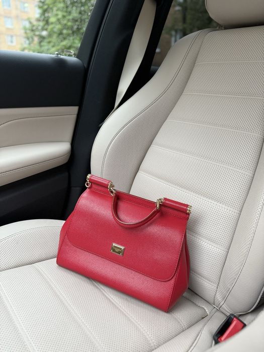 Сумка Dolce&Gabbana красная червона оригінал