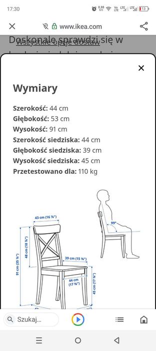 Stół z krzesłami