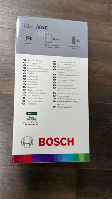 aspirador de janelas Bosch Glass Vac - novo