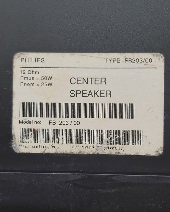 Kolumna 50watt PHILIPS 12Ohm