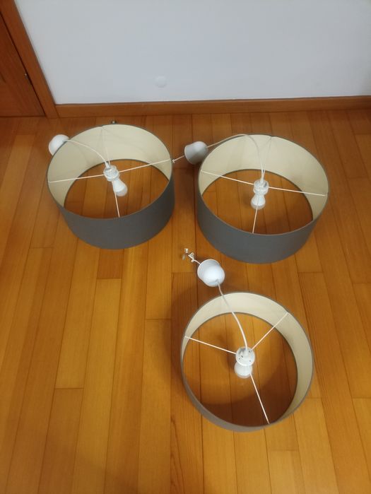 3 Candeeiros de teto