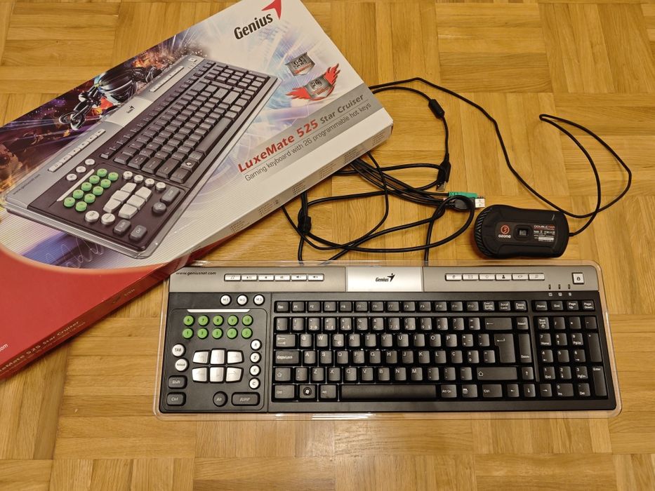 Teclado Genius e rato gamer Ozone