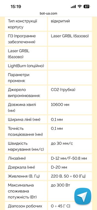 Лазерний СО2 станок LaserBot-760