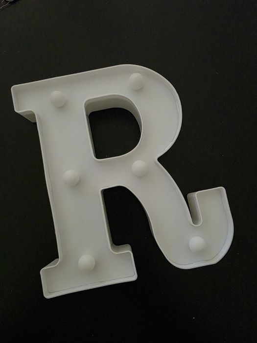 Letras com iluminação