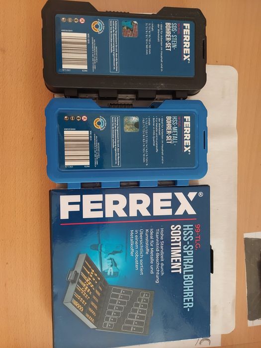 Сверла Ferrex конусные зубчатые сверла по бетон дерево железо Германия