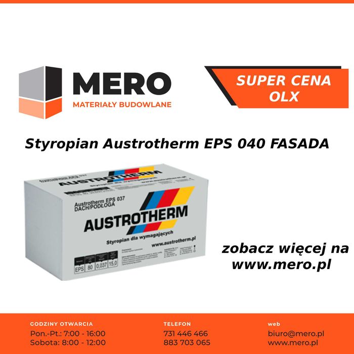Styropian Austrotherm EPS 040 FASADA 038 042